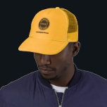 Business Logo and Company Website Employee Staff Trucker Hat<br><div class="desc">Add your company logo and brand identity to this trucker hat as well as your website address or slogan by clicking the "Personalise" button above. These brand-able trucker hats can advertise your business as employees wear them and double as a corporate swag. Available in other colours and sizes. No minimum...</div>