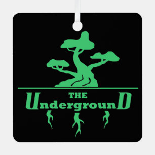 Business Logo and Information Customer Appreciatio Metal Tree Decoration