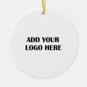 Business Logo and Information Customer Gift Ceramic Tree Decoration