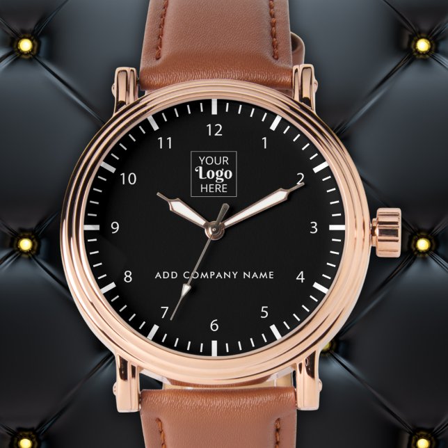 Business Logo And Name Corporate Promotional Black Watch (Creator Uploaded)