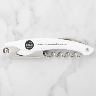 Business Logo and Slogan Promotional Swag Corkscrew
