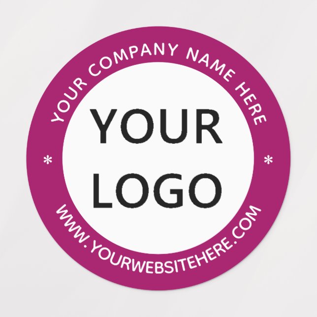 Business Logo and Text Company Labels Example (Design 1)