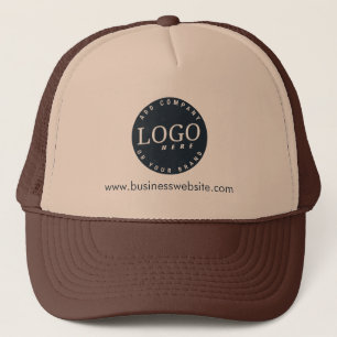 Business Logo and Website Corporate Events Trucker Hat