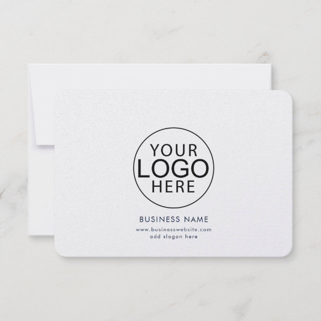 Business Logo and Website Custom Card (Front)