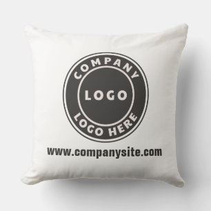 Business Logo and Website Custom Company Cushion