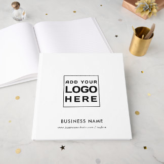 Business Logo and Website Custom Visitors Guest Book