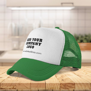 Business Logo and Website New Company Employees Trucker Hat