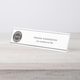Business Logo and Website Professional Desk Name Plate