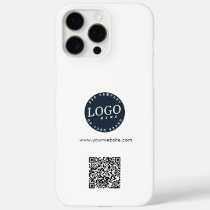 Business Logo and Website QR Code Custom iPhone 16 Pro Max Case