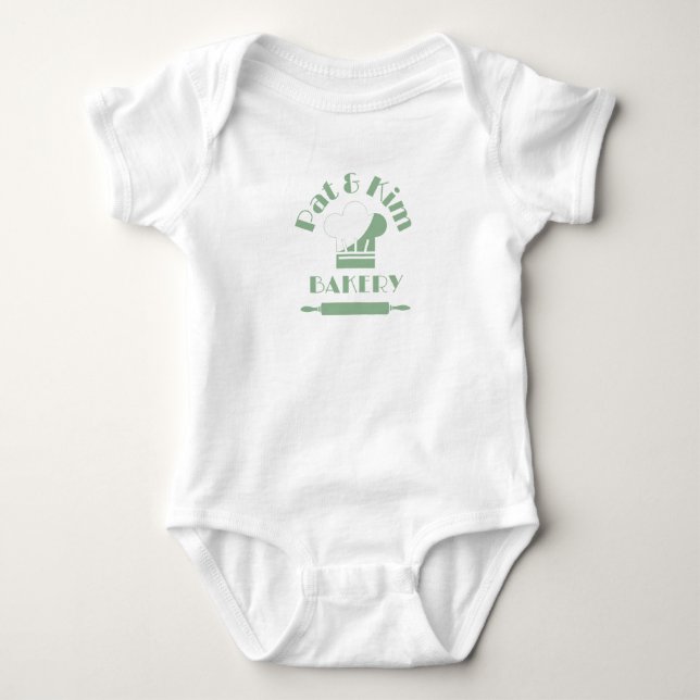 Business Logo Baby Bodysuit (Front)
