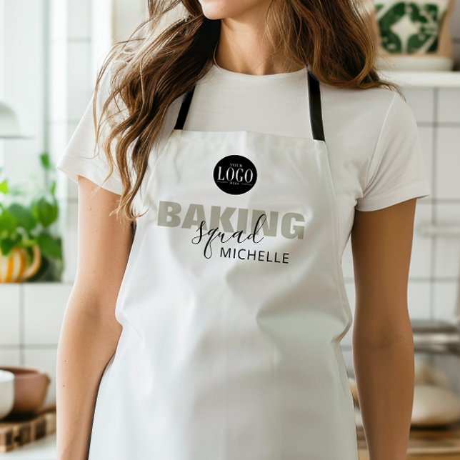 Business Logo Baking Squad Name Matching Group Apron (Creator Uploaded)