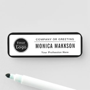  Business Logo Basic Employee Staff  Name Tag