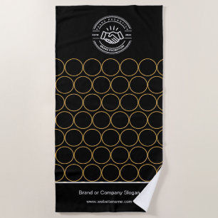 Business Logo   Beach Towel Minimalist Beach Towel