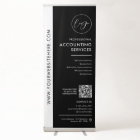 Business Logo Black Minimalist QR Code Promotional