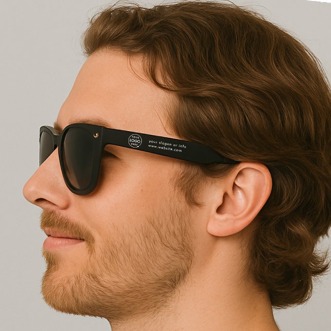 Business Logo | Black Modern Promotional Swag Sunglasses (Creator Uploaded)