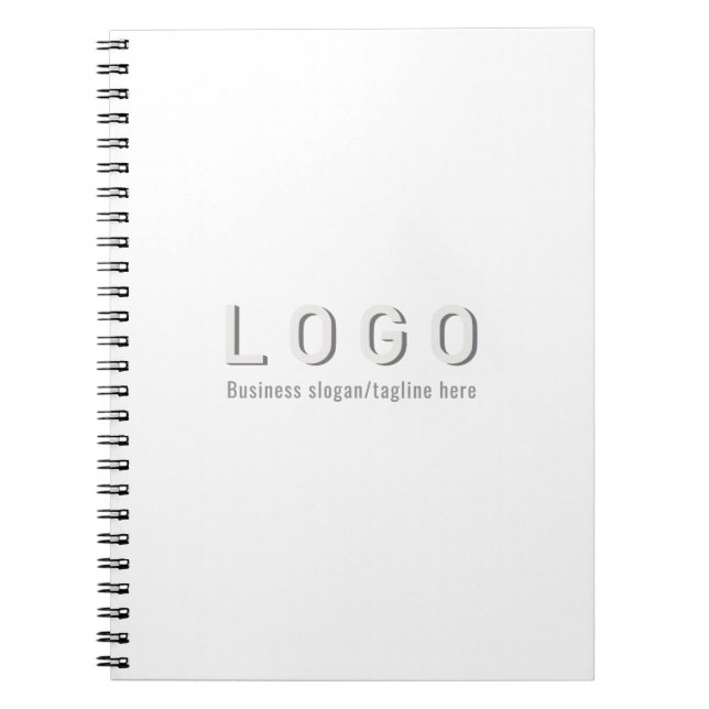 Business Logo Black Notebook (Front)