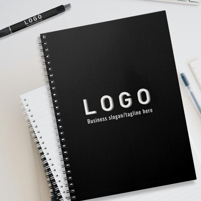 Business Logo Black Notebook (Creator Uploaded)