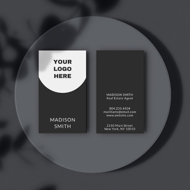 Business Logo Black & White Arch Minimalist Business Card (Business Logo Black & White Arch Minimalist Business Card
)