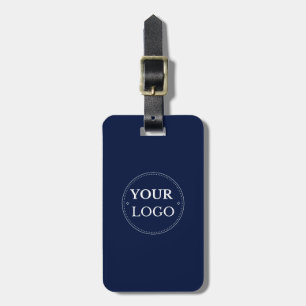 Business Logo Blue Modern Professional  Luggage Tag