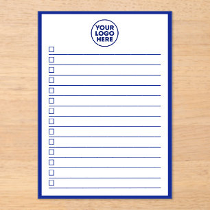 Business Logo Blue To Do List Dry Erase Board Acrylic Invitations