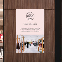 Business Logo | Blush Pink Photo Promotional