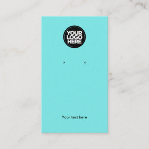 Business Logo Boho Turquoise Earring Display Card