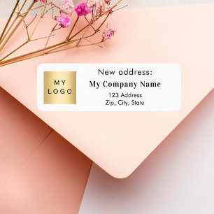 Business logo brand colour moved new return addres
