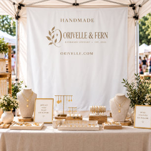 Business Logo Brand Market Vendor Booth Craft Fair Tapestry