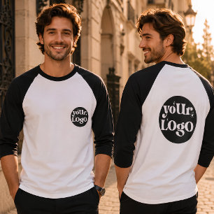 Business Logo Branded Front And Back T-Shirt