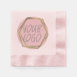 Business Logo Branding Add your Text Napkin