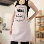 Business Logo Branding Blush Pink Apron<br><div class="desc">Discover the epitome of personalised professionalism with our custom aprons, tailored exclusively to encapsulate the essence of your brand! Our superior-quality aprons are not just a protective overlay; they’re a statement of your brand’s unique identity. With your personalised business logo elegantly embroidered or printed on, these aprons serve as a...</div>