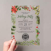 Business Logo Christmas Holidays Employees Party