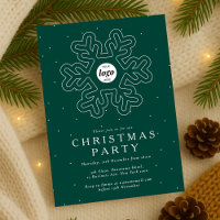 Business Logo Christmas Party Green Corporate