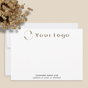 Business logo Clean Minimal Company brand White Card