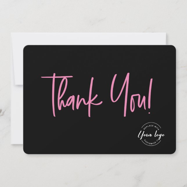 Business Logo Client Special 10% offer custom Thank You Card (Front)