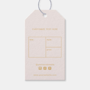 Business Logo Clothing Label Price Hang Tag