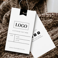 Business Logo Clothing Label Price Hang Tag
