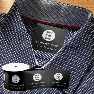 Business Logo Clothing Labels Sew On Sewing Tag Satin Ribbon