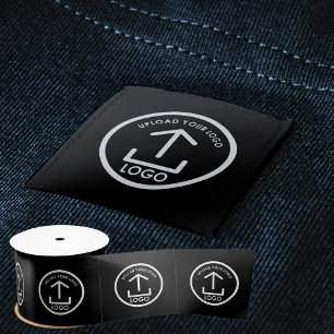 Business Logo Clothing Labels Sew On Sewing Tags Satin Ribbon