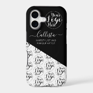 Business Logo Colour Block Pattern Name Title Case