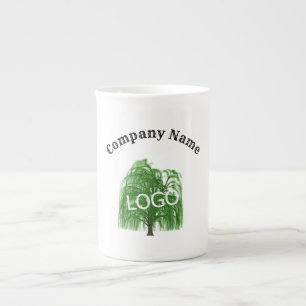Business Logo Company Bone China Mug