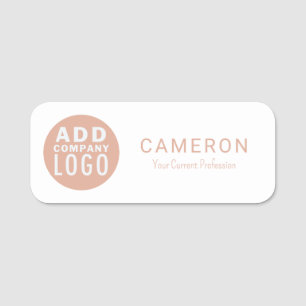 Business Logo Company Employees Name Tag