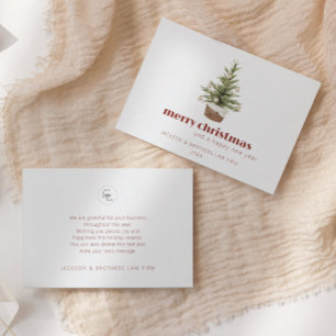 Business Logo Company Holiday Greeting Card