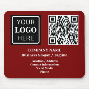 Business Logo Company Office Branded Mouse Mat