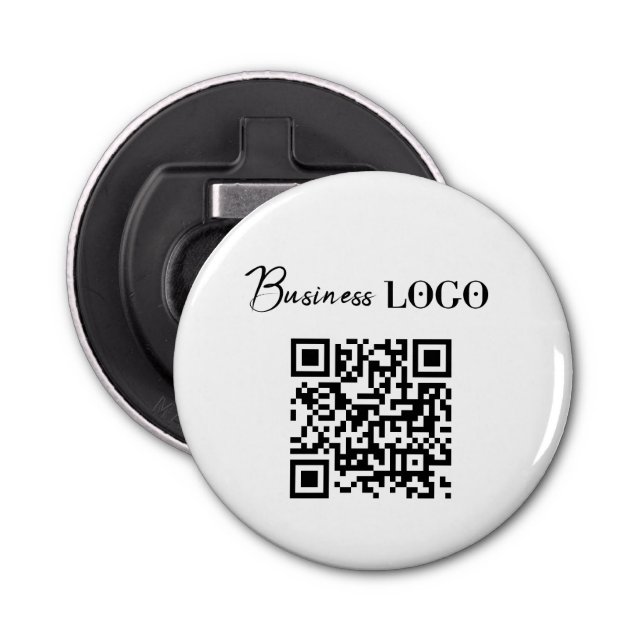 Business Logo Company Promotional QR Code Bottle Opener (Front)