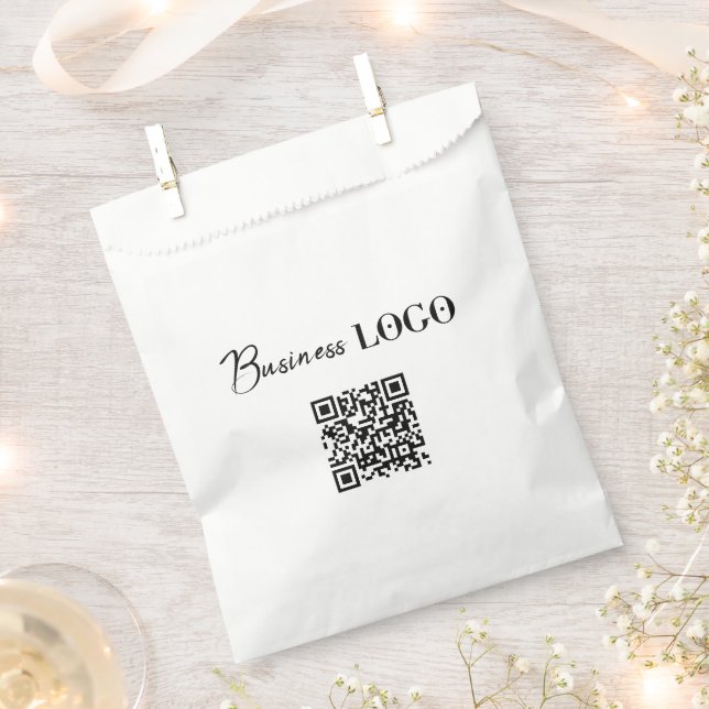 Business Logo Company Promotional QR Code Favour Bags (Clipped)