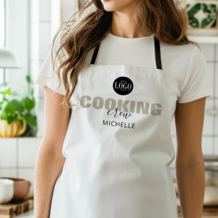 Business Logo Cooking Crew Name Matching Group Apron