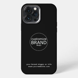 Business Logo Corporate Black & White Minimalist  iPhone 13 Pro Max Case