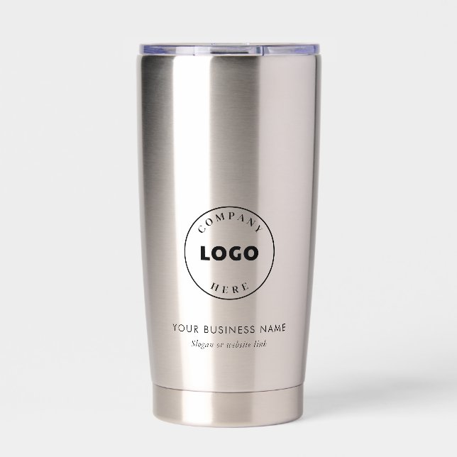 Business Logo Corporate Custom Swag Insulated Tumbler (Front)