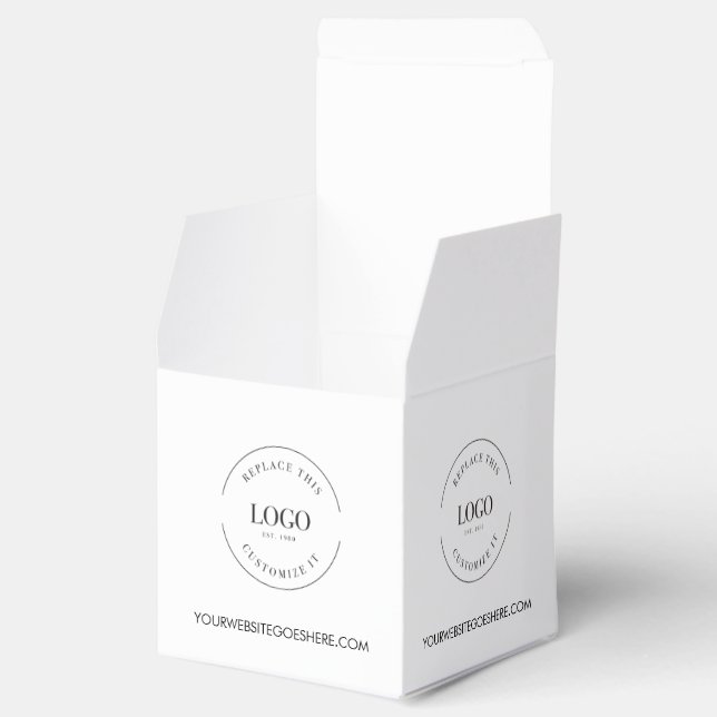 Business logo corporate event custom gift favour box (Opened)